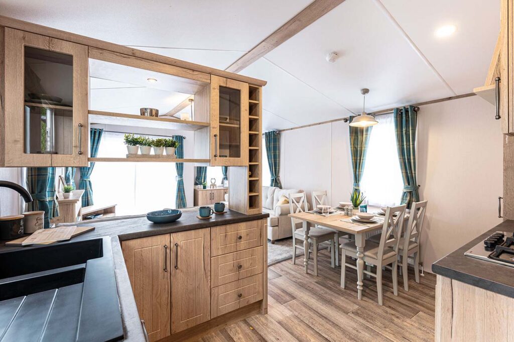 The kitchen of the Atlas Debonair holiday home