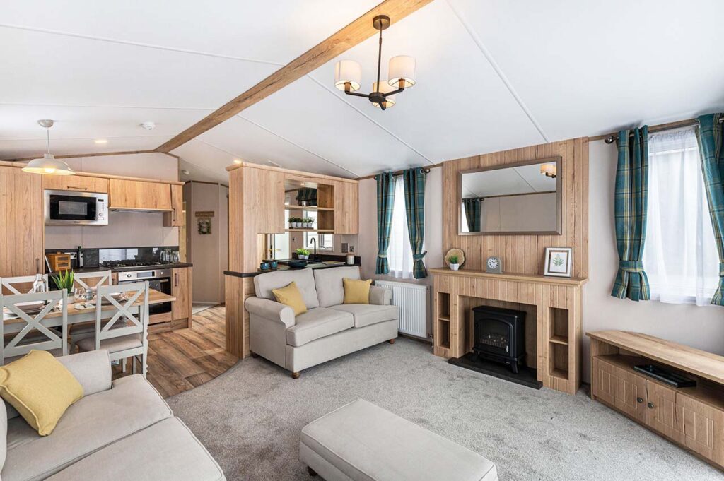 The living room of the Atlas Debonair holiday home